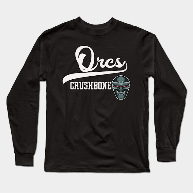 Crushbone  Orcs Long Sleeve T-Shirt by Brianjstumbaugh